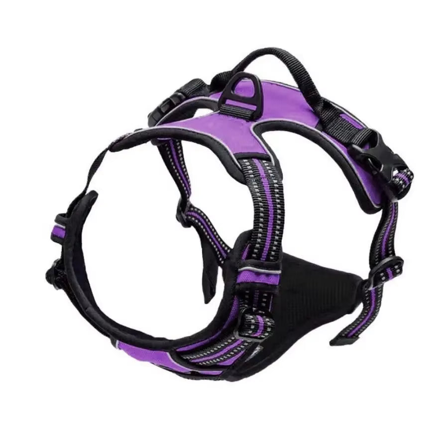 Heavy-Duty Reflective No-Pull Dog Harness with Front Clip and Control Handle for Dog Walking