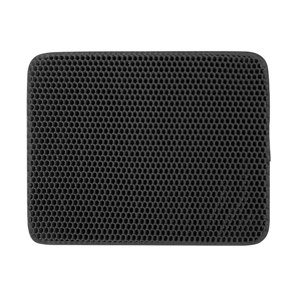 Large Cat Litter Mat - Advanced Honeycomb Double Layer Design, Waterproof, Easy to Clean, Scatter Control