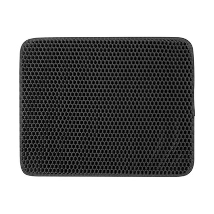Large Cat Litter Mat - Advanced Honeycomb Double Layer Design, Waterproof, Easy to Clean, Scatter Control