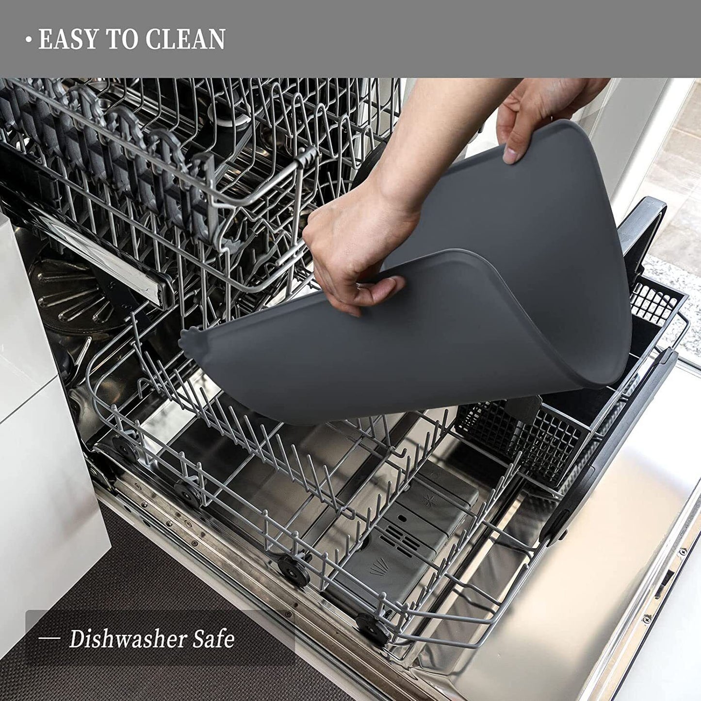 Waterproof Non-Slip Silicone Pet Feeding Mat for Cats and Dogs