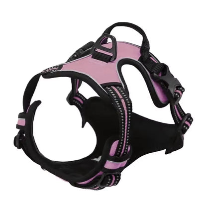 Heavy-Duty Reflective No-Pull Dog Harness with Front Clip and Control Handle for Dog Walking