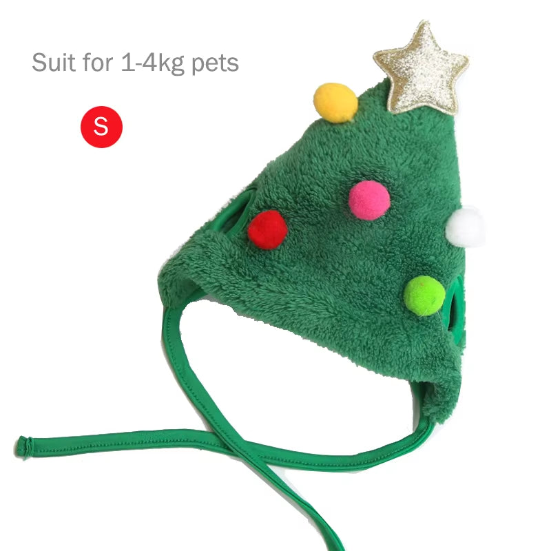 Santa Hat and Bandana Set for Pets: Ideal for Holiday Celebrations and Festive Gatherings
