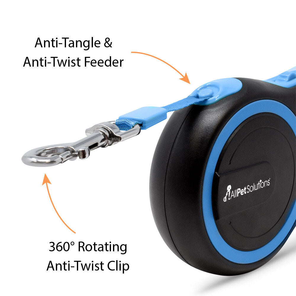 Retractable Dog Leash - Extendable Tape Cord (3M, 5M, 8M) for Dogs Up to 50kg