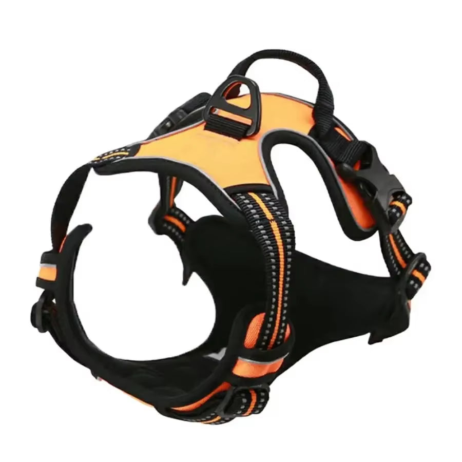 Heavy-Duty Reflective No-Pull Dog Harness with Front Clip and Control Handle for Dog Walking