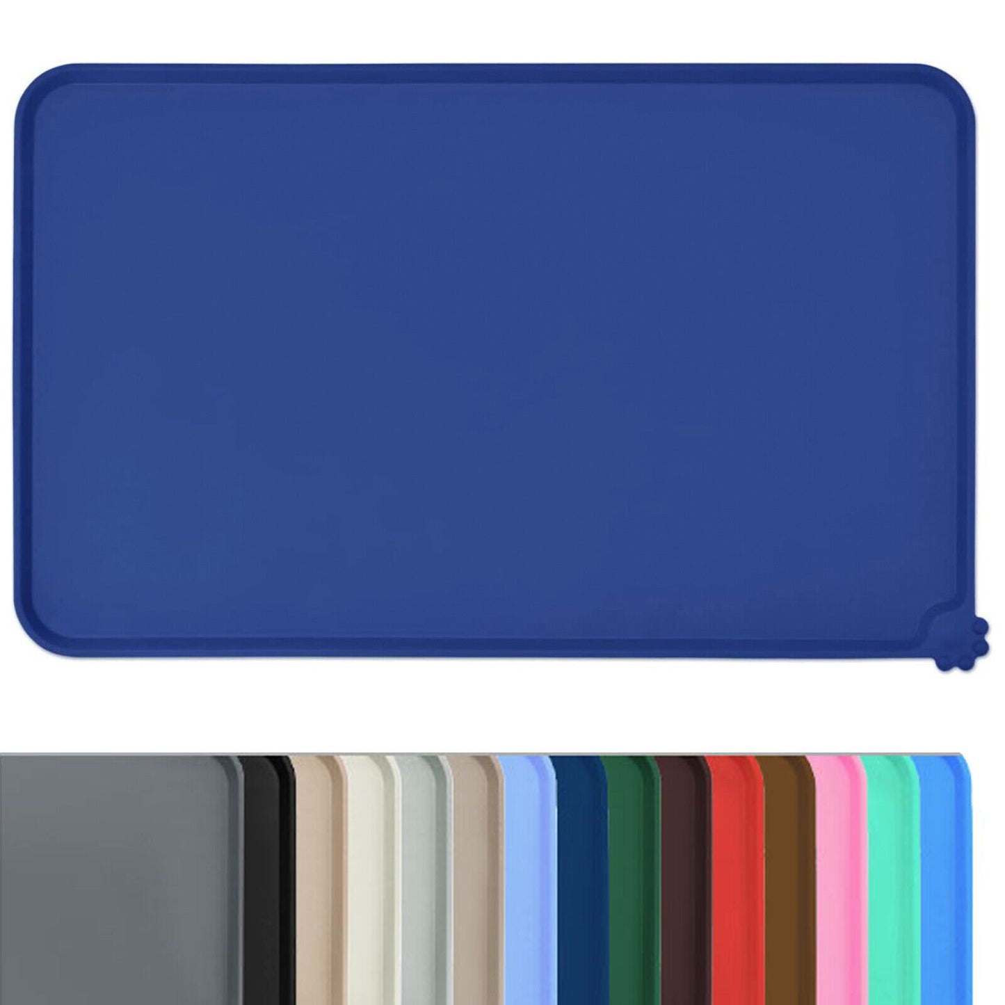 Waterproof Non-Slip Silicone Pet Feeding Mat for Cats and Dogs