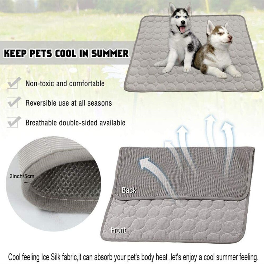 Pet Cooling Gel Mat - Comfortable Cushion for Dogs and Cats in Summer