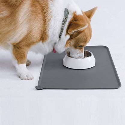 Waterproof Non-Slip Silicone Pet Feeding Mat for Cats and Dogs
