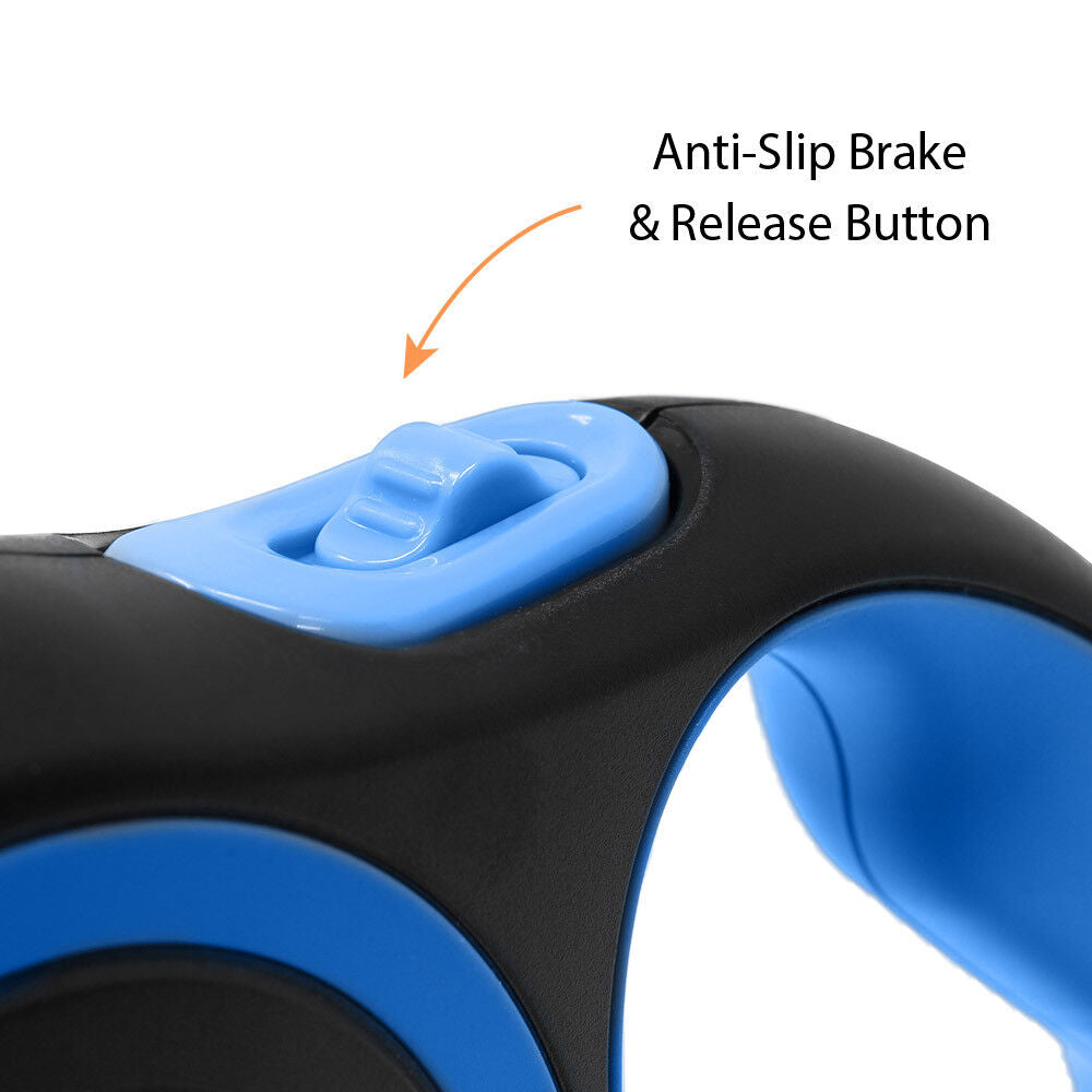 Retractable Dog Leash - Extendable Tape Cord (3M, 5M, 8M) for Dogs Up to 50kg