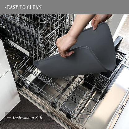 Waterproof Non-Slip Silicone Pet Feeding Mat for Cats and Dogs