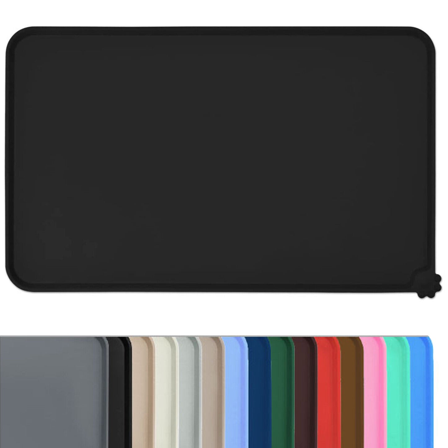 Waterproof Non-Slip Silicone Pet Feeding Mat for Cats and Dogs
