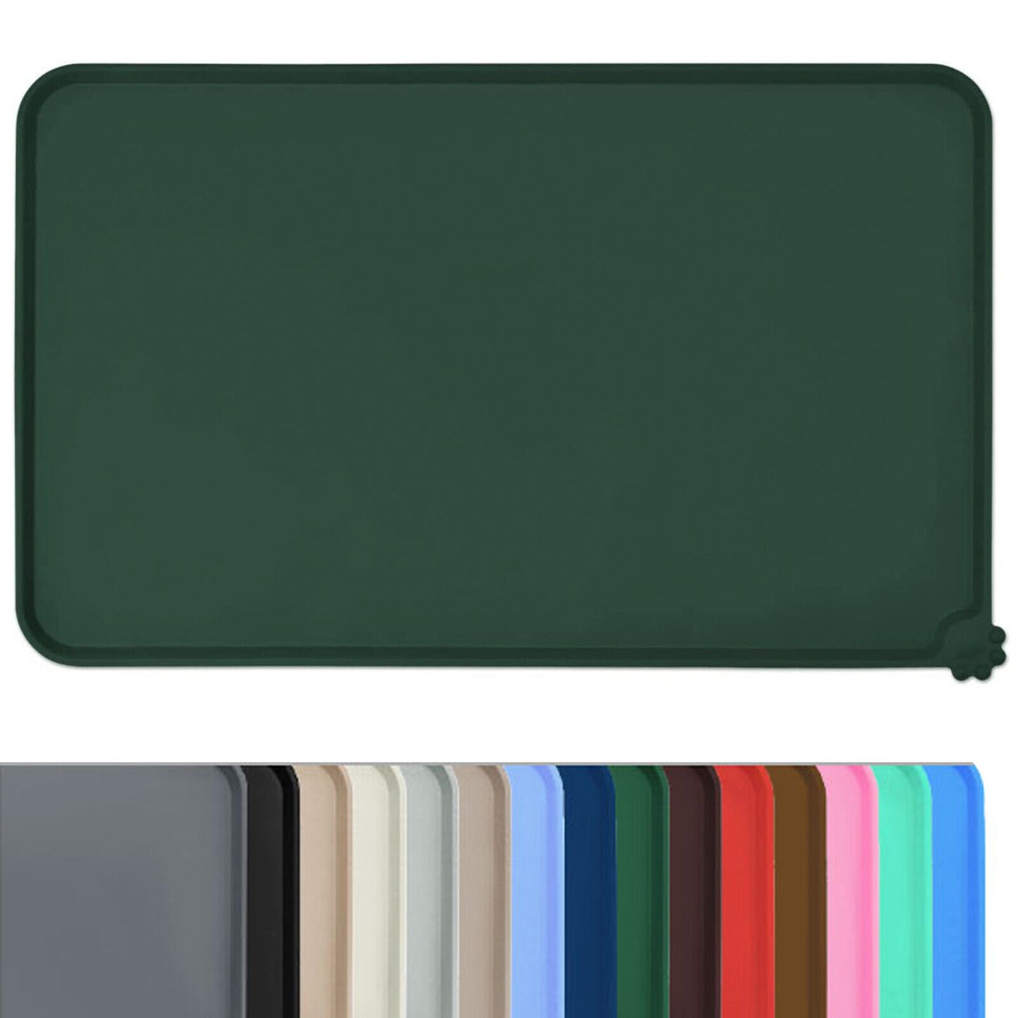 Waterproof Non-Slip Silicone Pet Feeding Mat for Cats and Dogs