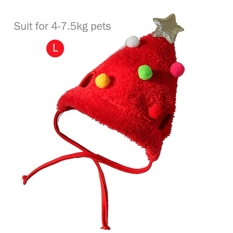 Santa Hat and Bandana Set for Pets: Ideal for Holiday Celebrations and Festive Gatherings