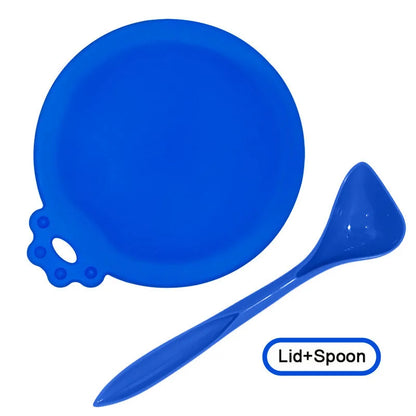 Reusable Pet Food Can Covers with Spoon or without - Portable Storage Solutions for Dogs and Cats