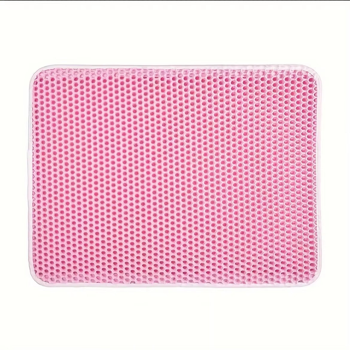 Large Cat Litter Mat - Advanced Honeycomb Double Layer Design, Waterproof, Easy to Clean, Scatter Control