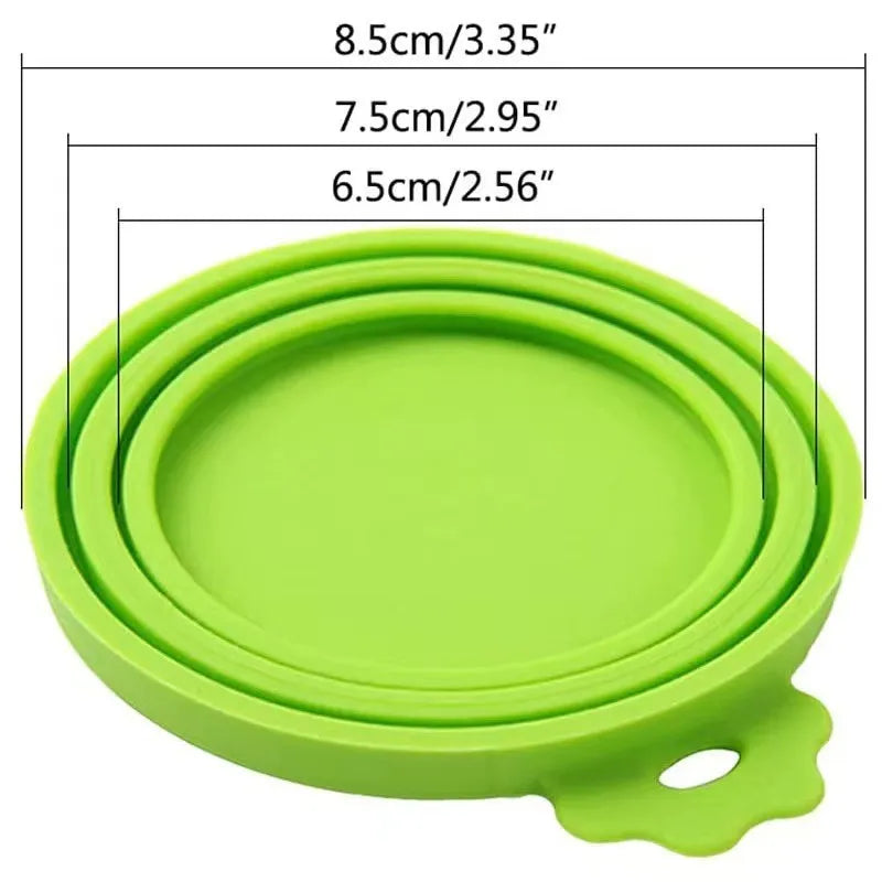 Reusable Pet Food Can Covers with Spoon or without - Portable Storage Solutions for Dogs and Cats